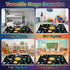2'3' Outer Space Rugs Small Size Universe Solar System Planet Theme Carpets Kids Rugs for Playroom Educational Learning