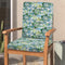 Magpie Fabrics Outdoor/Indoor High Back Square Corner Chair Cushion with Handle & Ties, Waterproof