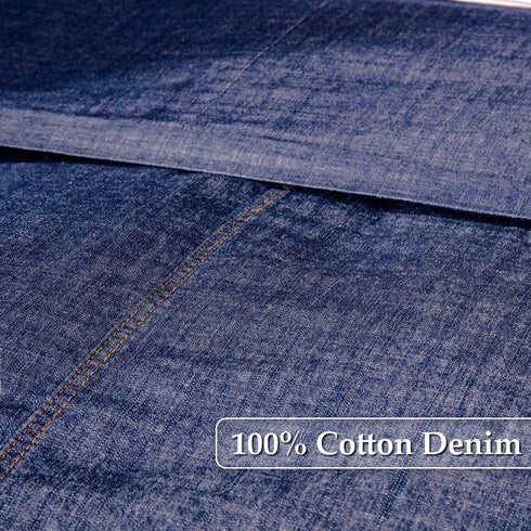 Elegant Life Home 100% Cotton Washed Pillow Case, Soft Denim Standard Pillow Sham, 20'' x 26'', Dark Blue