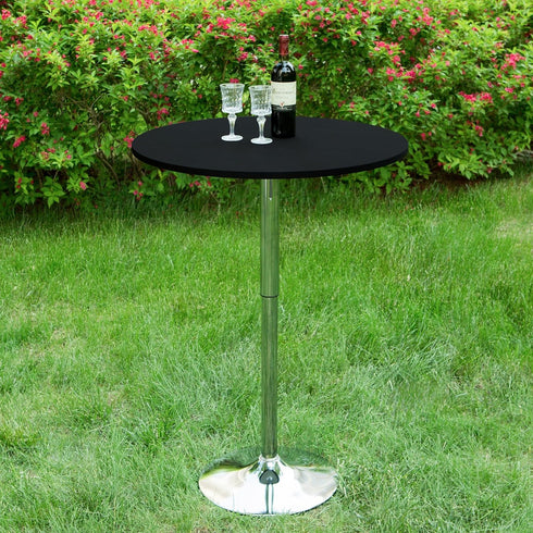 2 Pack 20 Inch Round Fitted Tablecloth Stretch Spandex Table Cover Black Washable Table Cloth Elastic Table Topper