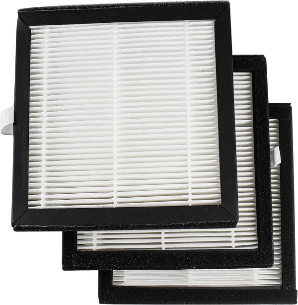 HQRP 3-Pack HEPA Filters for Afloia (AQ8/Q8), Honati, Hysure Q7, Tenergy Sorbi 2-in-1 Air Purifier