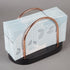 Wood Napkin Holder for Tabletop, Chestnut Wood with Black Copper Wire, Tissue Paper Dispenser