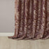 Madison Park Aubrey 2 Panel Curtain, Faux Silk Paisley Jacquard, Rod Pocket, Room Darkening Drape, 2-PK 50x95, Burgundy