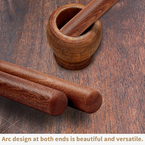 Aisoso French Rolling Pin, 17.7 Inches Wood Rolling Pin for Baking, Extra Long Thickened Dough Roller for Pastry