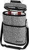 OPUX Insulated 2 Bottle Wine Carrier Tote - Leakproof Wine Cooler Bag for Picnic, BYOB Beach, Portable Case