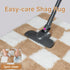 PureCozy 5x8 Checkered Rug for Living Room, Brown and White Modern Shag Rugs Super Soft Washable Indoor Office Fuzzy