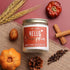 Fall Candles - 'Hello Pumpkin' Soy Pumpkin Spice Candle, Infused with Essential Oils, 9oz Reusable Jar, 50 Hour Burn
