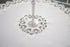 Linens, Art and Things European White Lace on Ivory Table Topper, Small Tablecloth, 33 Inch Round