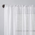 Archaeo Slub Textured Linen Blend Curtain, 52" x 84", White for Home Decor