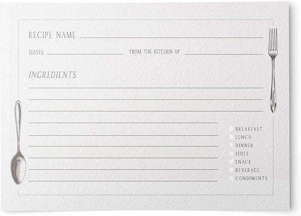 Vintage Kitchen Recipe Cards: 48 Double-Sided Cards, 4x6 Inches