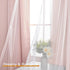 Grommet 52" 84", 2 DWCN Layered Curtains Blackout and Sheer Curtains with Tiebacks Top Window Curtain Panels for Living