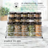 15 Countertop 5 9.5 5.8 9 Kamenstein Jar Lincoln Spice Rack with Spices Included, FREE Spice Refills for Years, Chrome