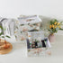 Set of 3 Soul & Lane Decorative Cardboard Storage Boxes - Peonies Paradise, Floral Nesting Boxes with Lids