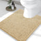 Smiry Chenille U-Shaped Toilet Bathroom Rugs, Soft Absorbent Non-Slip Contoured Machine Washable Bath Mats (24"x20",