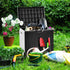 30 Package YITAHOME Gallon Deck Box Outdoor Storage Box, Waterproof Resin Delivery and Storage Box with Lockable Lid