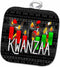 3D Rose Kwanzaa African American Dancers and Kinara Candles Pot Holder, 8 x 8