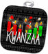 3D Rose Kwanzaa African American Dancers and Kinara Candles Pot Holder, 8 x 8