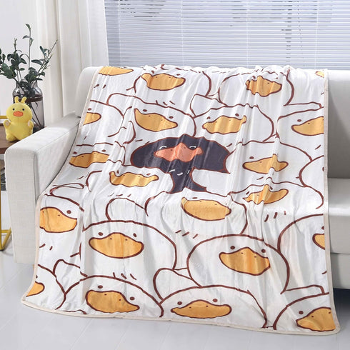 50"*60",Duck Cozy Set 50x60 Inches,for SDY Duck Throw Blanket Blanket,Soft Flannel Blanket for Bed Chair Car Sofa Couch