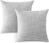 OTOSTAR Linen Throw Pillow Covers Set of 2, Decorative Square Pillowcases 26x26 Inch for Home Decor and Sofa