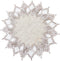 Natural Linen Doily 15 inches Round Neutral Earth Tones Beige Lace Coffee