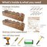 Set 2 15.8" Nursery Book Shelves of - Artisanal Natural Rattan Scalloped Book Shelf for Kids Rooms W, Cute Wicker