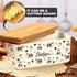 2 porcelain butter dish with lid, Natural bamboo lid, seal included for airtight butter dish, butter holder easily fits