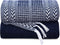Handwoven Set of Two - Cotton Throw Blankets, Rustic Ottoman & Batik