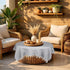 36 36 inch, Gray Square Tablecloth x Spring Rustic Farmhouse Grey Table Cloth, Small Linen Table Cover for Round Coffee