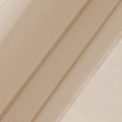 Pairs to Go Victoria Voile Modern Sheer Window Curtains, Taupe, 2 Panels, 59 in x 95 in