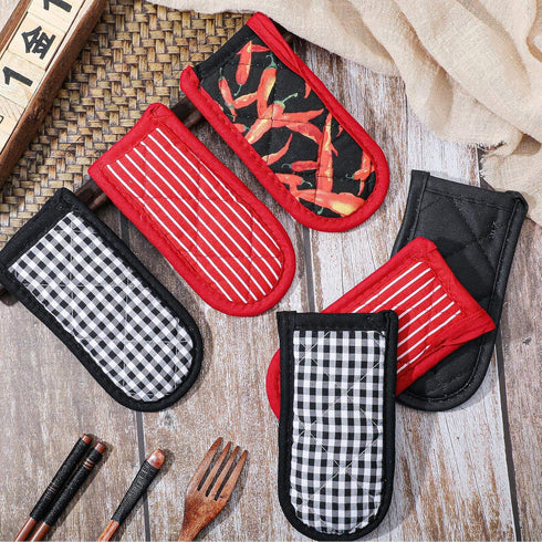 Geiserailie 8 Pieces Non-Slip Pan Handle Sleeve, Heat Resistant Pot Sleeve Grip, Machine Washable Cast Iron Handle