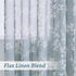 FMFUNCTEX Linen Sheer Curtains - Blue White Blossom Print, 84 Inches Long, Floral Patterned Window Drapes, 2 Panels