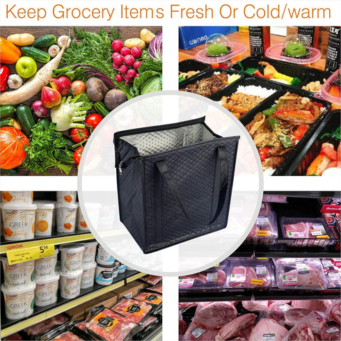 2PCS Insulated Grocery Cooler Bag - Insulated Shopping Bag