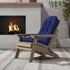 Cushion,48.520.85.5 Inches,High FOOWIN Adirondack Chair Cushion, Thickened Rocking Chair Back Patio Cushions with Ties