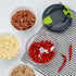 Multi-Function Manual Food Chopper & Processor, Vegetable Shredder & Garlic Press, Ideal for Onions, Peppers & Fruits