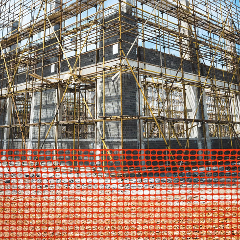 4'x100' 1 Houseables Plastic Mesh Fence, Construction Barrier Netting, Orange, Feet, Roll, Garden Fencing, Fences Wrap