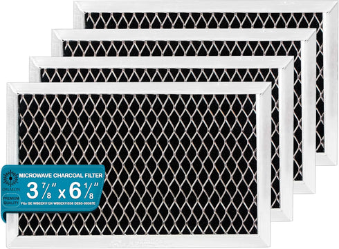 GE JX81J Microwave Recirculating Charcoal Filter (4-Pack) for WB02X11124 and WB06X10823 Models