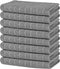 AIDEA Microfiber Kitchen Towels-8Pack, Soft Absorbent Dish Towels, Multi-Purpose Kitchen Cloth for Home, Grey 15”x25”