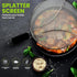13" Grease Splatter Screen for Cooking, Stainless Steel Oil Guard, Ultra-Fine Mesh, TPR Tight-Grip Handle (Black)