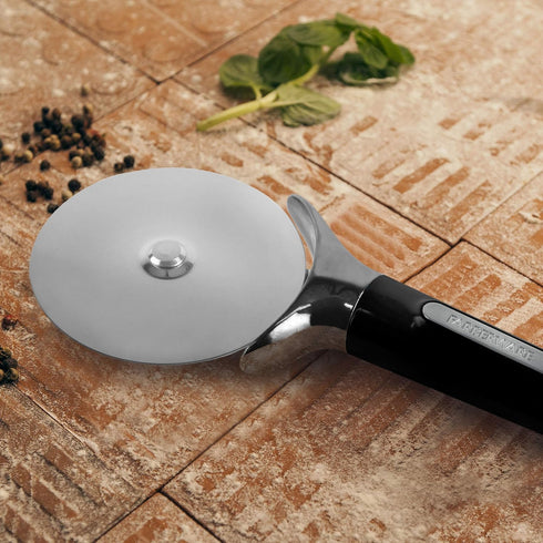 Farberware Professional Stainless Steel Pizza Cutter - 9.37-Inch, Black
