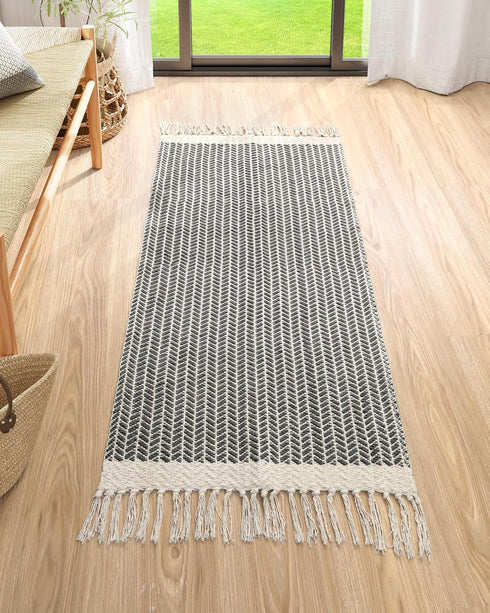 Lahome Belle Boho Kitchen Runner, 2x4.3 Bathroom Runner Rug Lightweight Entryway Rug