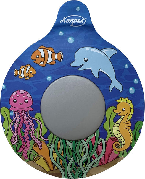 Bathtub Stopper, Universal Silicone Drain Plug Cover with Beautiful Coral Reef Illustration, Kids Gift