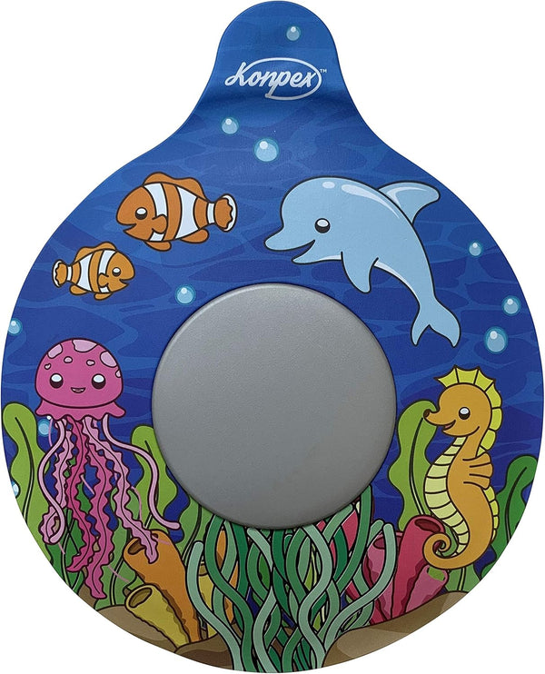 Bathtub Stopper, Universal Silicone Drain Plug Cover with Beautiful Coral Reef Illustration, Kids Gift