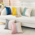 TAOSON Pack 2, Home,12 20 inch of Gray Beige Patchwork Velvet Throw Pillow Cover with Gold Striped Leather Cushion Case