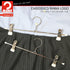 Mawa by Reston Lloyd Non-Slip Space-Saving Clothes Hanger for Pants & Skirts, Set of 10, White
