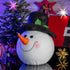 Ornativity Snowman Head Tree Topper, Xmas Holiday Decor, 10" Winter Snow Man Topper Ornament for Christmas Tree
