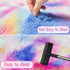 Pink Rainbow Tie Dyed Rug 2x6 ft, Plush High Pile Shag Carpet, Soft Runner for Bedroom Living Room Nursery Decor