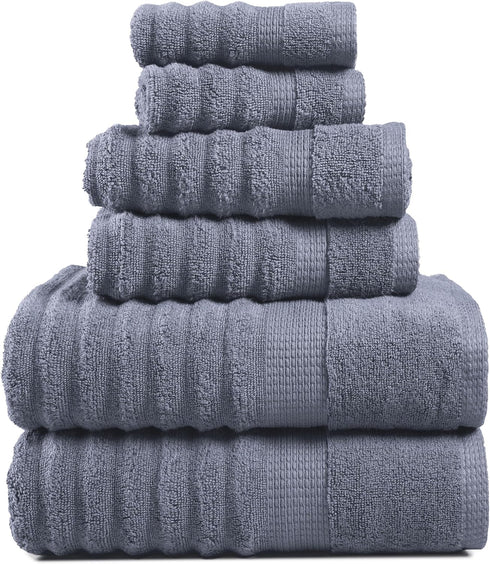 LANE LINEN Towels for Bathroom - 6 Piece Value Set - 100%