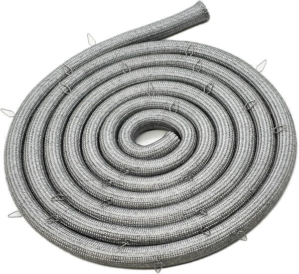 Whole Parts Range Oven Door Seal Gasket with 25 Mounting Clips, Part# MFZ63174202, Replacement for LG Ranges