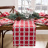 13"x70", Elrene Home Fashions Sherwood Tree Dobby Christmas/Holiday Cotton Dining Table or Console Runner, Red