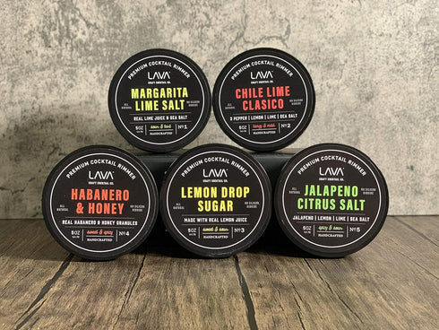 Rimmer, Rimmer 5oz LAVA Premium Lemon Drop Sugar Cocktail All Natural Sugar, Sweet & Sour, Real Lemons, Pure Cane